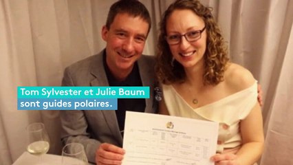 Un couple de guides polaires se marie en Antarctique
