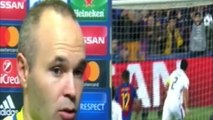 FC Barcelona vs PSG 6 1 Andrés Iniesta Entrevista