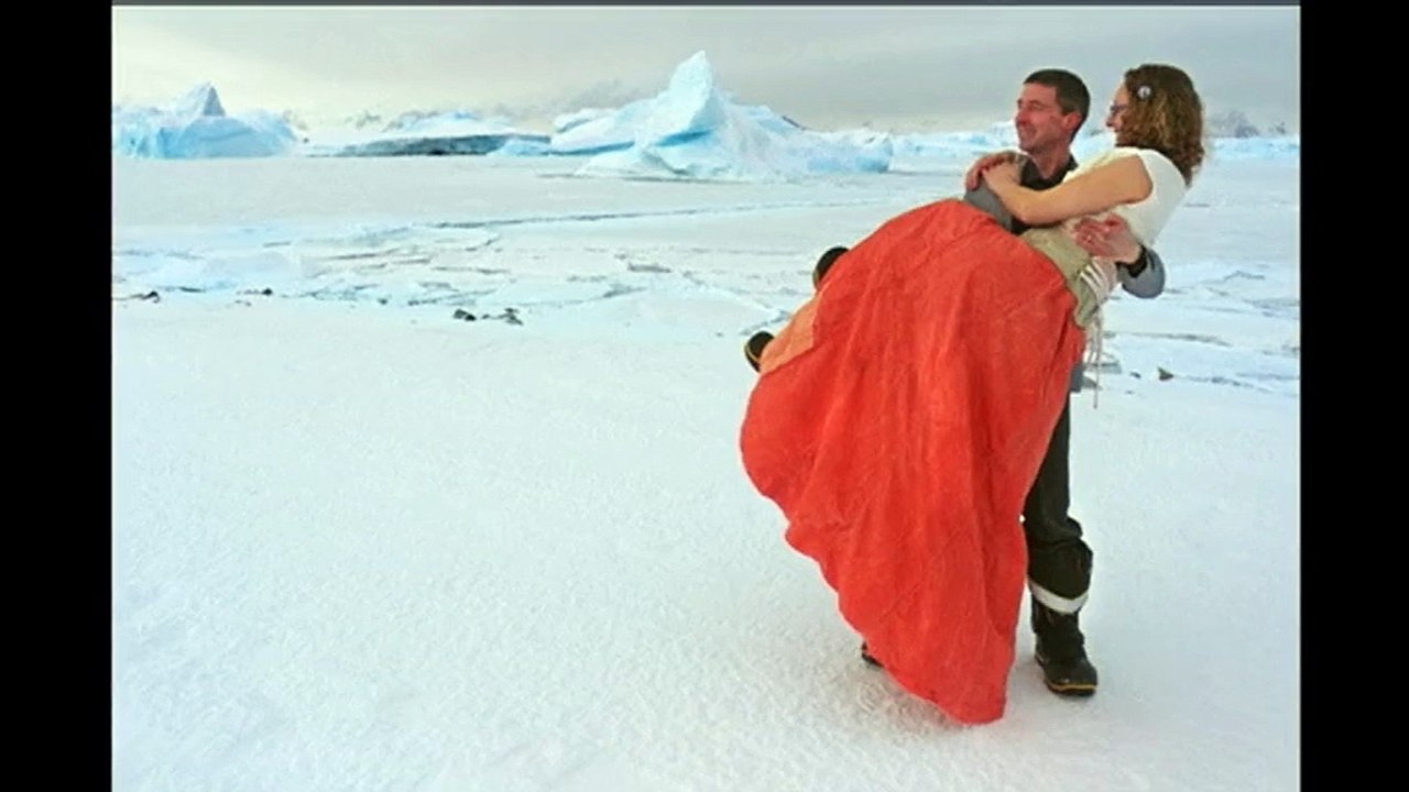 Un couple de guides polaires se marie en Antarctique