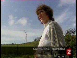 Vent et tempête autour des éoliennes du Cantal