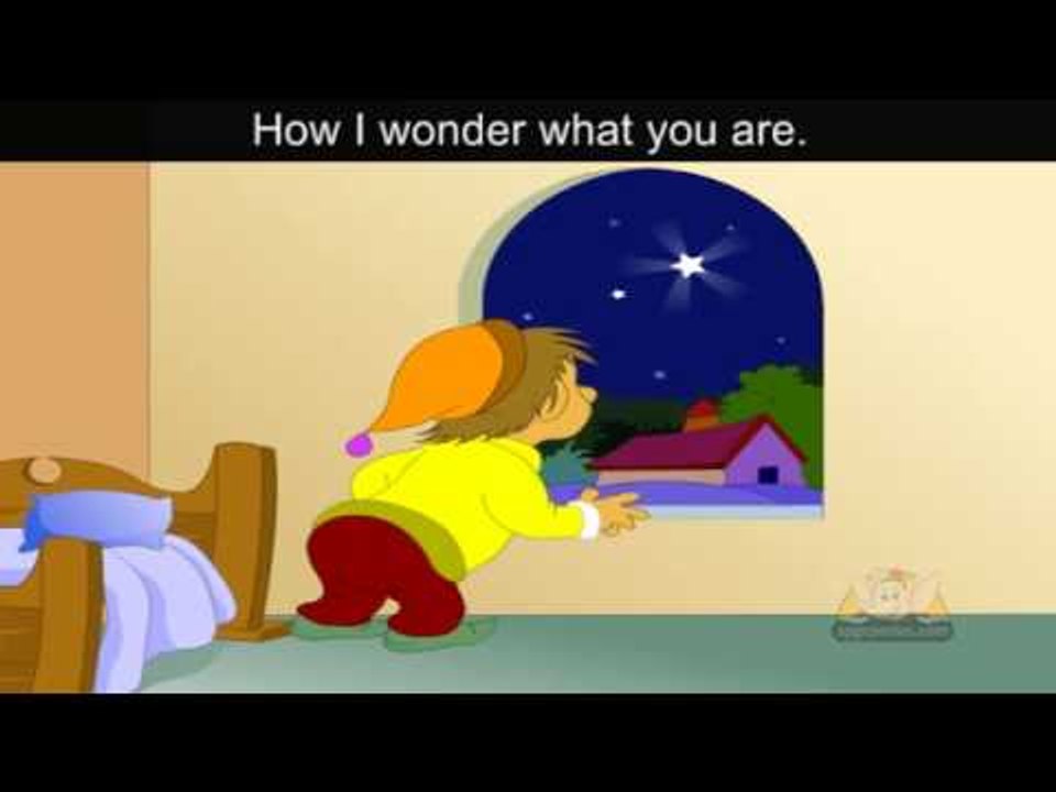 Twinkle Twinkle Little Star with lyrics and sing along option