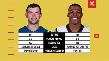 Tale of the tape: Cam Newton vs. Andrew Luck