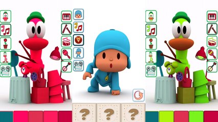 Learn Colors with Talking Pocoyo VS Talking Pato Reion Funny Videos