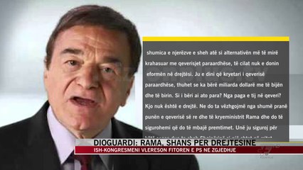 Dioguardi: Rama, shans për drejtësinë - News, Lajme - Vizion Plus