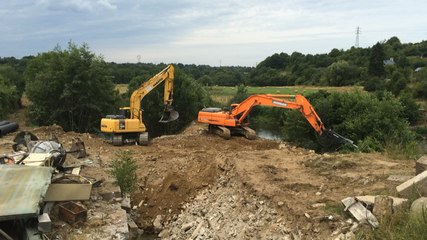 Travaux barrage de Candol