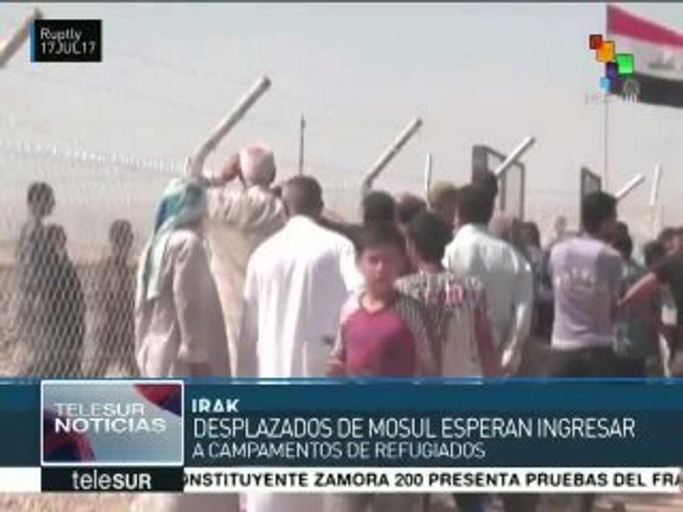 Irak: desplazados de Mosul permanecen en campamentos de refugiados