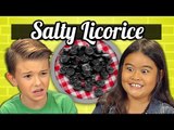 KIDS vs. FOOD #17 - SALMIAKKI (SUPER SALTY LICORICE)