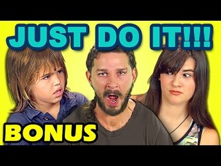 KIDS REACT TO JUST DO IT! (Shia LaBeouf Motivational Speech) (BONUS #136)