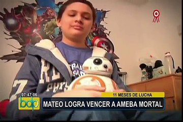 Después de 11 meses de lucha, niño atacado por ameba fue dado de alta