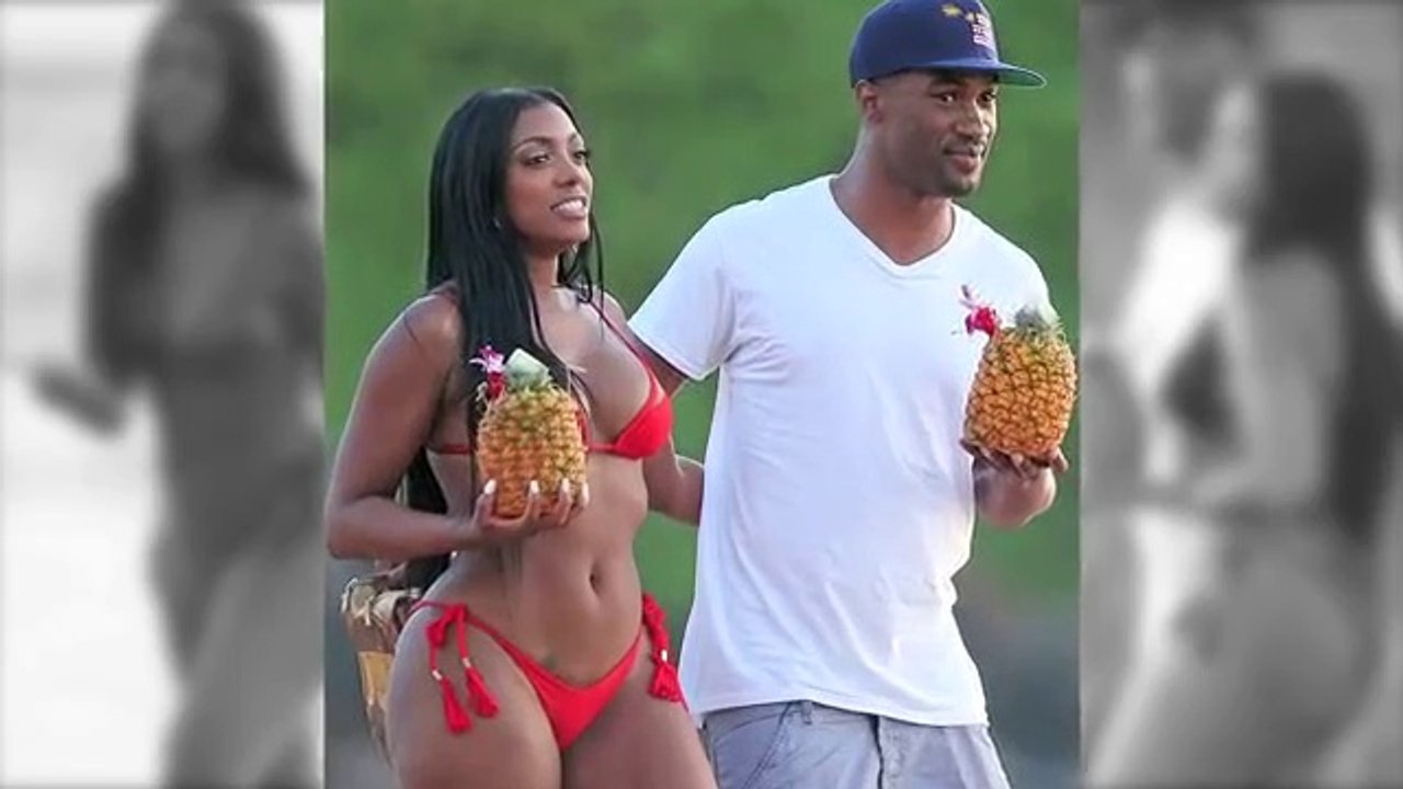 Porsha Williams Nearly N@ked In String Red Bikini At Maui Beach !!