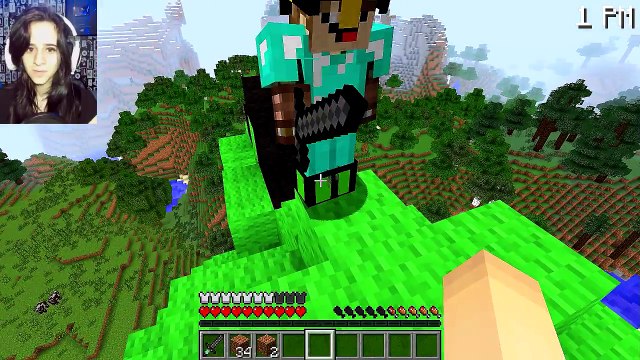 GIGA PEASHOOTER VS. ZOMBIES! PLANTAS VS. ZOMBIES NO MINECRAFT (PVZ)