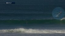 Veja o momento em que tubarão paralisa etapa de J-Bay no Mundial de Surfe
