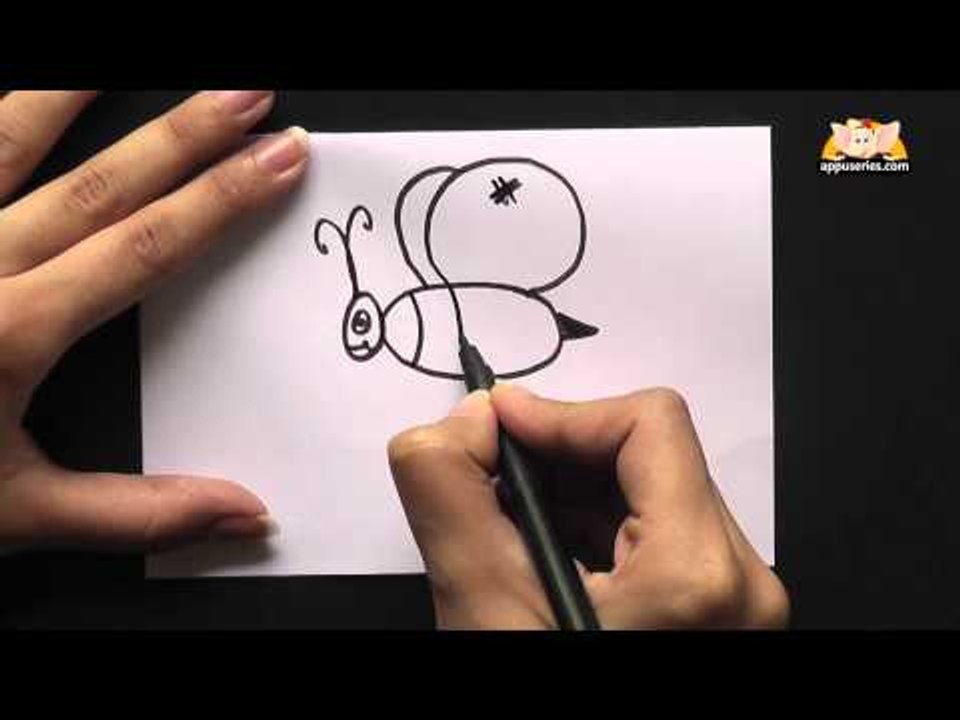 How to Draw  A Cartoon Bumble Bee