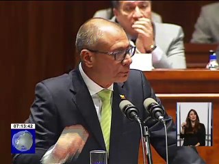 CAL sesionará el día de hoy por el pedido de juicio político al Vicepresidente Glas