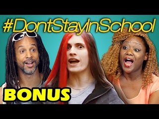 PARENTS REACT TO DON'T STAY IN SCHOOL (BONUS #1)
