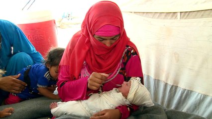 Mosul refugees suffer from summer heatwave