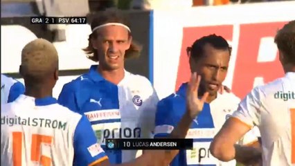 Lucas Andersen Goal HD - Grasshoppers 2-1 PSV 18.07.2017