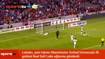 Lukaku'dan Manchester United formasıyla ilk gol!