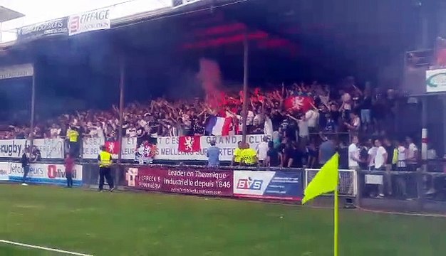OL-Ajax à Bourgoin : les ultras lyonnais se font entendre