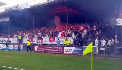 OL-Ajax à Bourgoin : les ultras lyonnais se font entendre