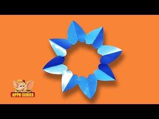 Easy to make Kirigami Circle of Hearts