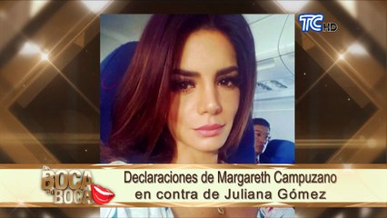 Margareth Campuzano  y Juliana Gómez enfrentadas