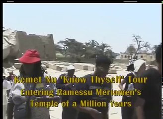 Ashra Kwesi Explains the Origin of Adam & Eve Story at the Ramesseum in Kemet (E