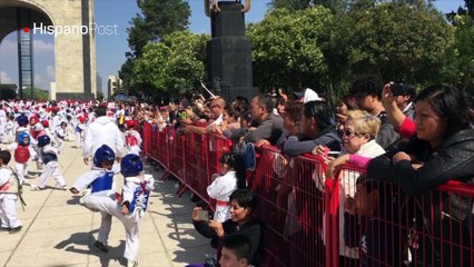 Clase masiva de Tae Kwon Do en México