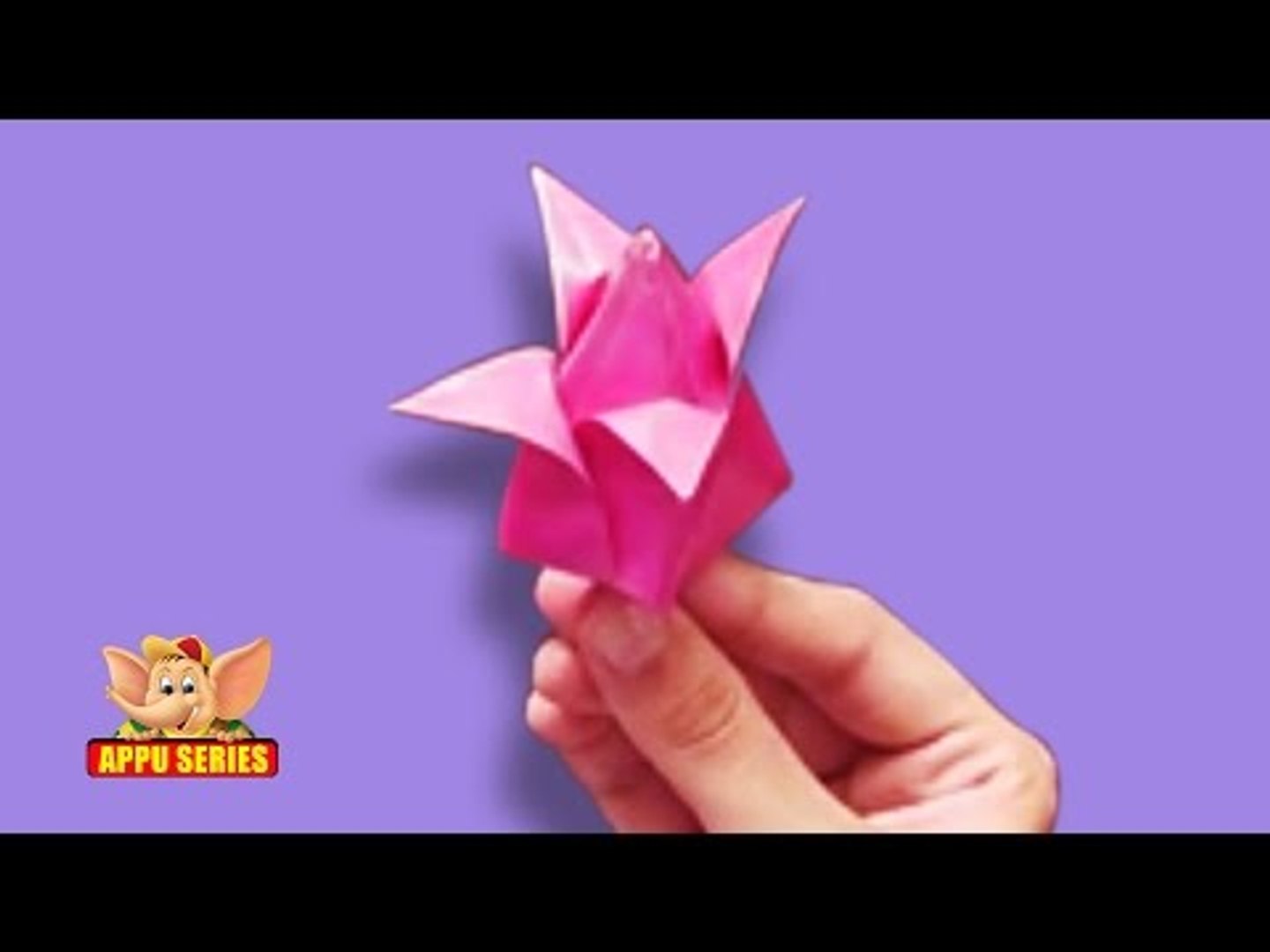 Origami - How to make a Tulip - video Dailymotion
