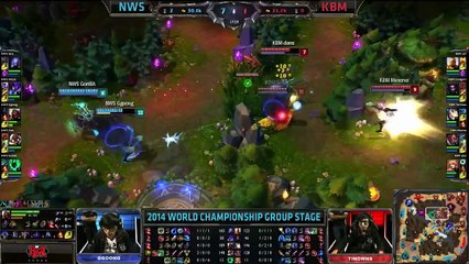 Najin White Shield vs Kabum E-Sports Game 1 S4 Worlds  LoL World Championship 2014 NWS vs [720]