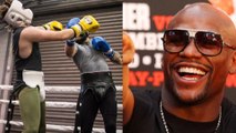 Floyd Mayweather Reacts to Conor McGregor Getting Knocked in Sparring Session