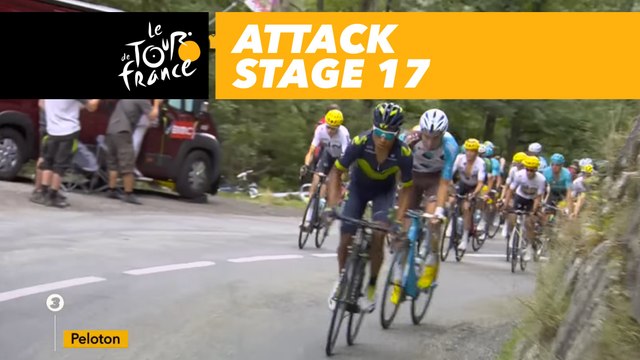 Quintana et Latour attquent / attack - Étape 17 / Stage 17 - Tour de France 2017