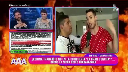 Eyal Berkover explota con Peluchín por Korina Rivadeneira
