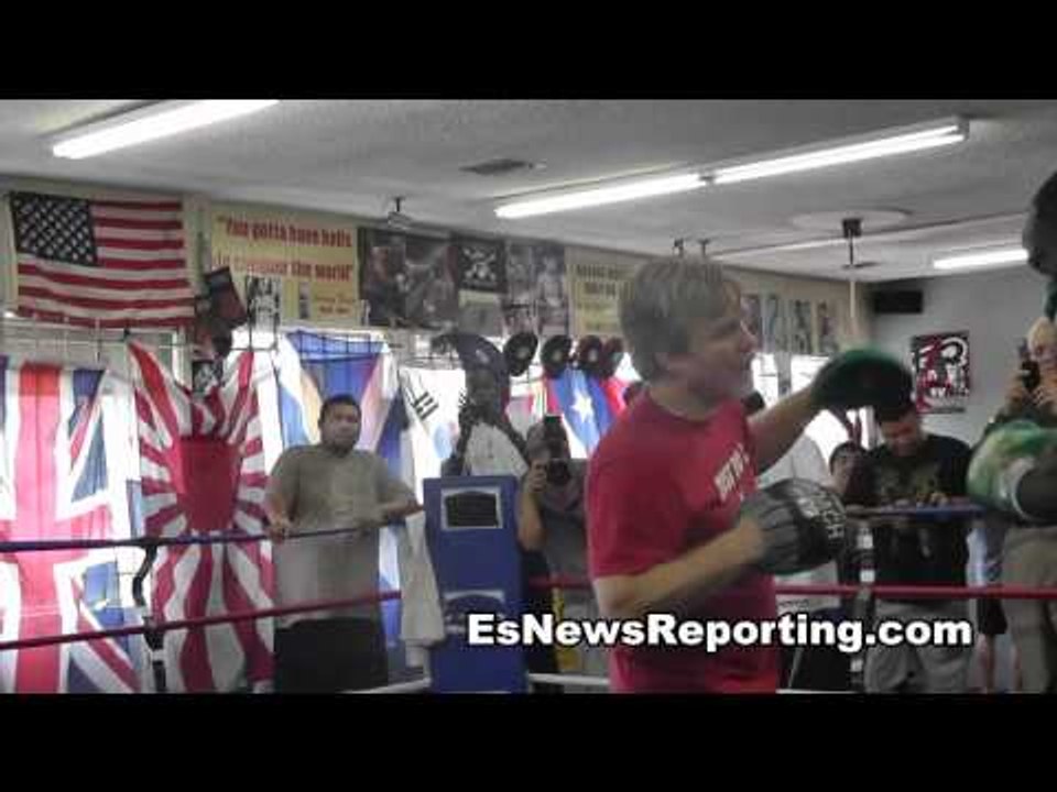 Lateef Kayode Working With Freddie Roach