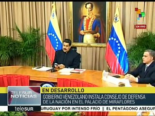 Gobierno de Venezuela activa Consejo De Defensa de la Nación