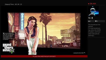 Playing GTAV singleplayer livestream
