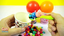 Super Surprise Eggs Learn Colors Cups And Balls Surprise Toys Peppa Pig Spiderman Fun For Kids