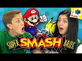 SUPER SMASH BROS. (N64) (Teens React: Retro Gaming)