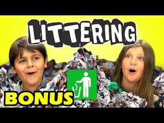 Kids React to Motorcycle Girl Against Littering (Bonus #115)