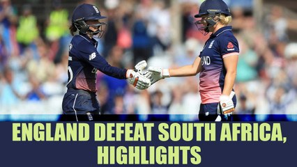 Download Video: ICC Women World Cup 2017: England defeat South Africa to enter final, highlights| Oneindia News