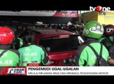 Lawan Arus, Sebuah Mobil Diamankan Puluhan Ojek Online