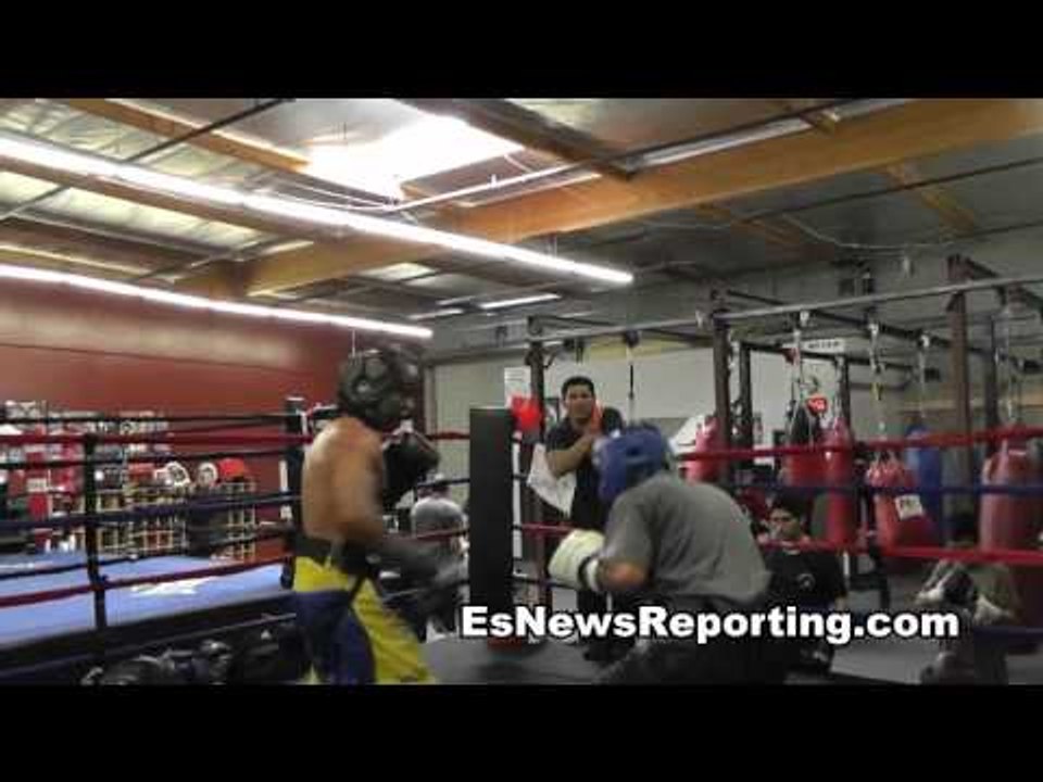 Victor Pasillas Sparring in Oxnard
