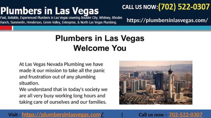 Plumbing in Las Vegas | Las Vegas NV Plumbing