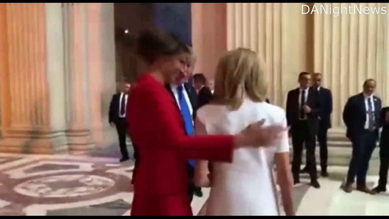 Donald Trump to Mrs Macron: You're in such good shape, beautiful