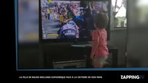 Tour de France 2017 : Quand la fille de Bauke Mollema regarde la victoire de son papa (vidéo)