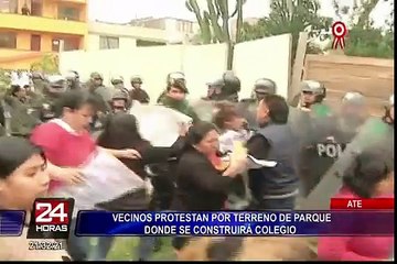 Ate: directora de colegio asegura que terreno en disputa pertenece al Minedu