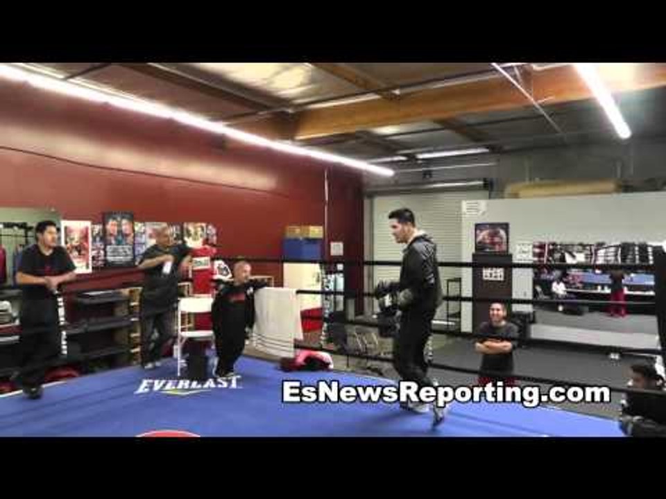 Robert Garcia Reality Show Episode 59 brandon rios hits elie seckbach with a glove!