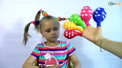 Crying Babies Songs Finger Family and Nursery Rhymes for kids Bad baby Learn colors with balloons