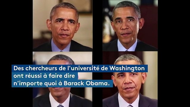 Des chercheurs américains peuvent faire dire n'importe quoi à Barack Obama