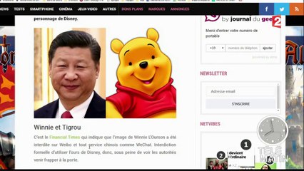 Winnie l'ourson censuré en Chine